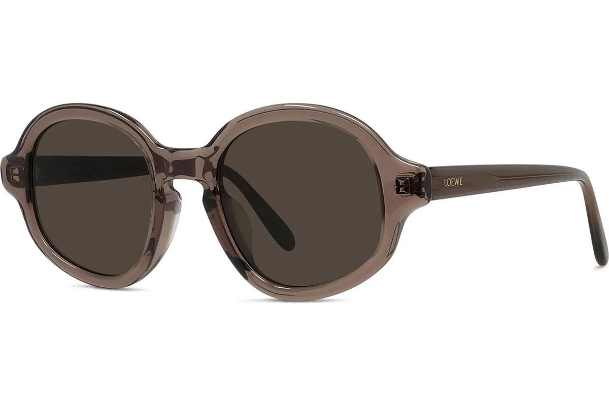 Loewe Slim Brown Round Sunglasses - ONE SIZE (50)