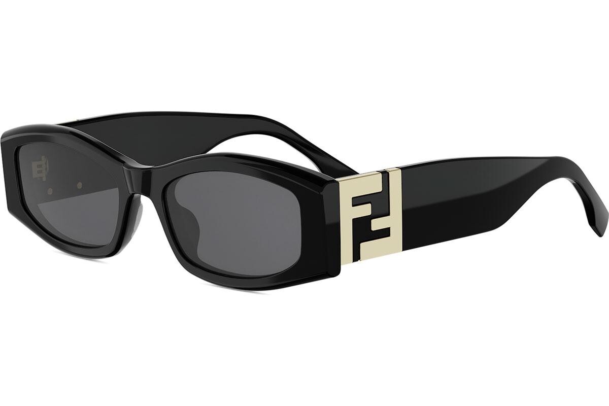 FENDI Forever Black Rectangular Sunglasses - ONE SIZE (54)