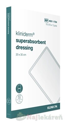Kliniderm superabsorbent dressing krytie 20x30cm 10ks