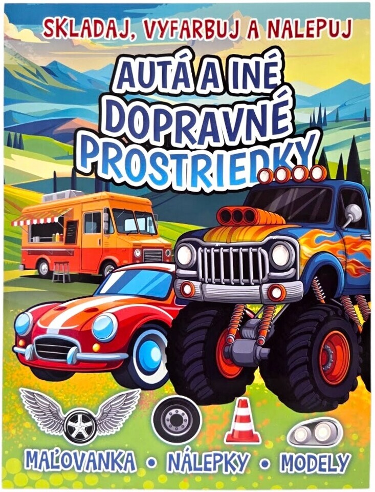 Autá a iné dopravné prostriedky omaľovánka