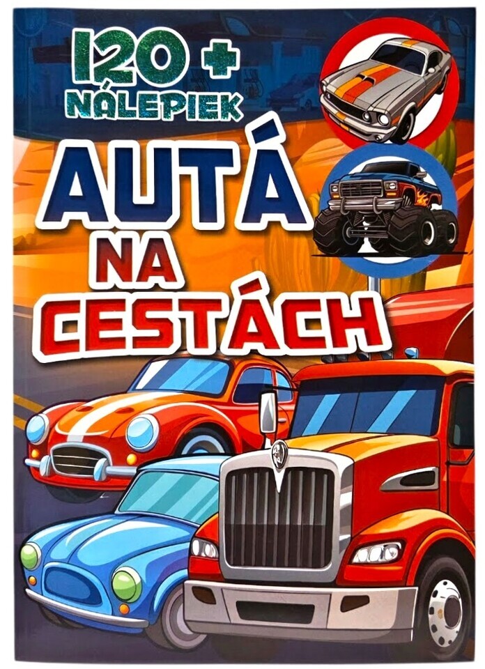 Autá na cestách aktivity 120+ nálepiek