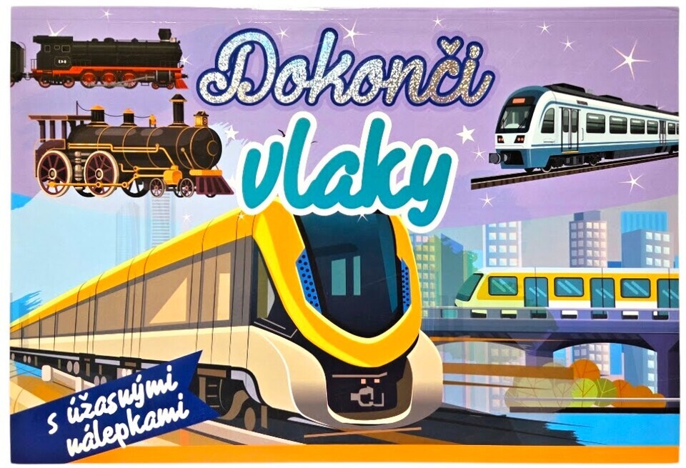 Dokonči vlaky Maľovanka so samolepkami