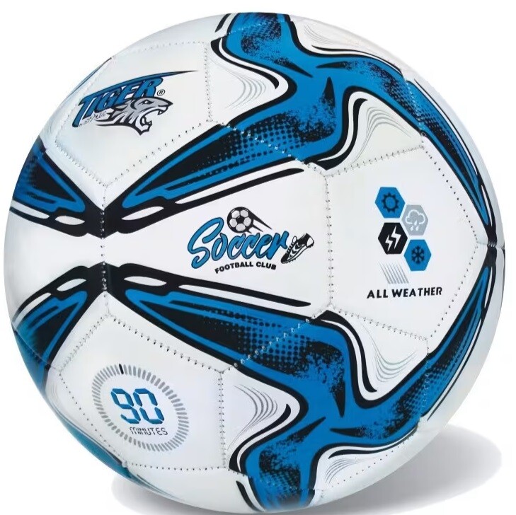 Futbalová lopta Soccer Club modrá veľkosť 5