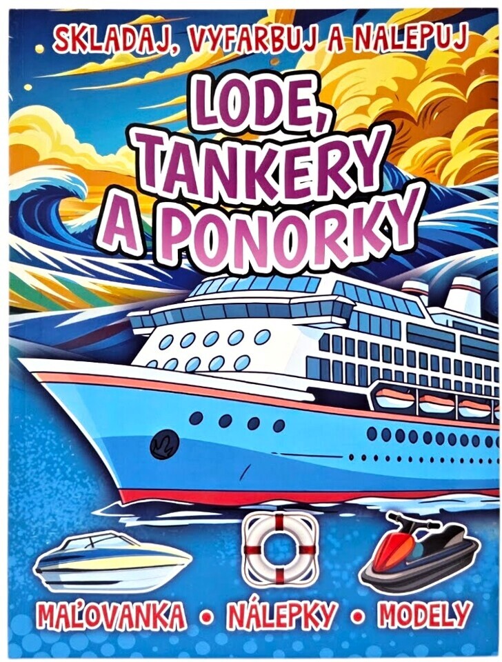 Lode, tankery a ponorky omaľovánka