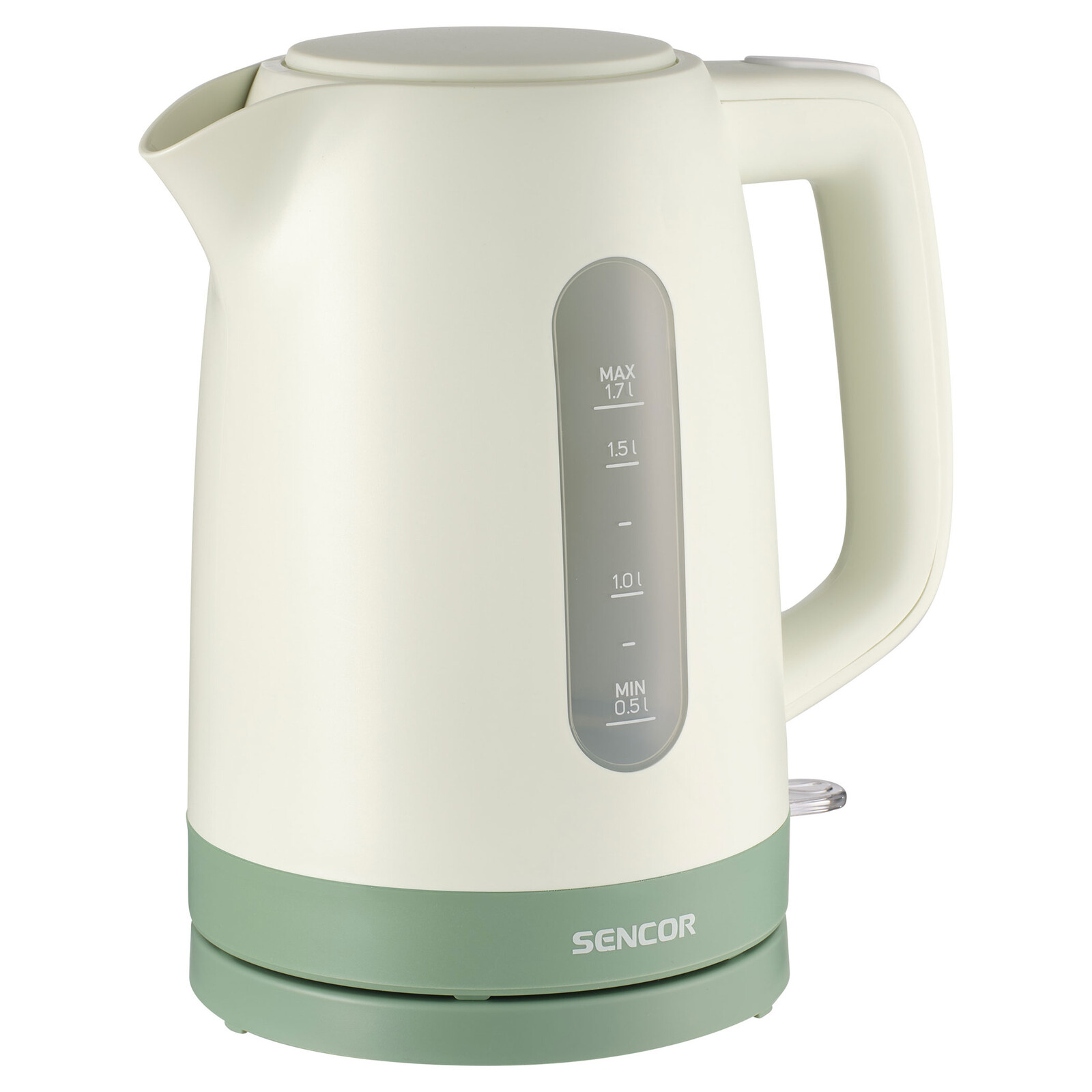 Sencor SWK 1732GR Rýchlovarná kanvica Objem 1,7 l, Priehľadný vodoznak, Automatické otváranie veka, .