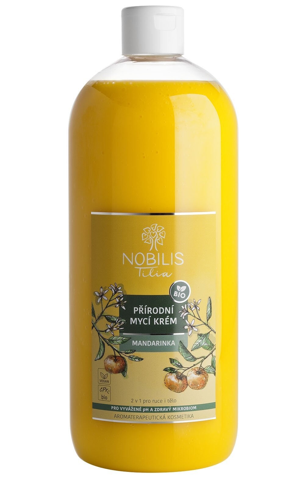 NOBILIS TILIA Prírodný umývací krém Mandarinka 1000 ml