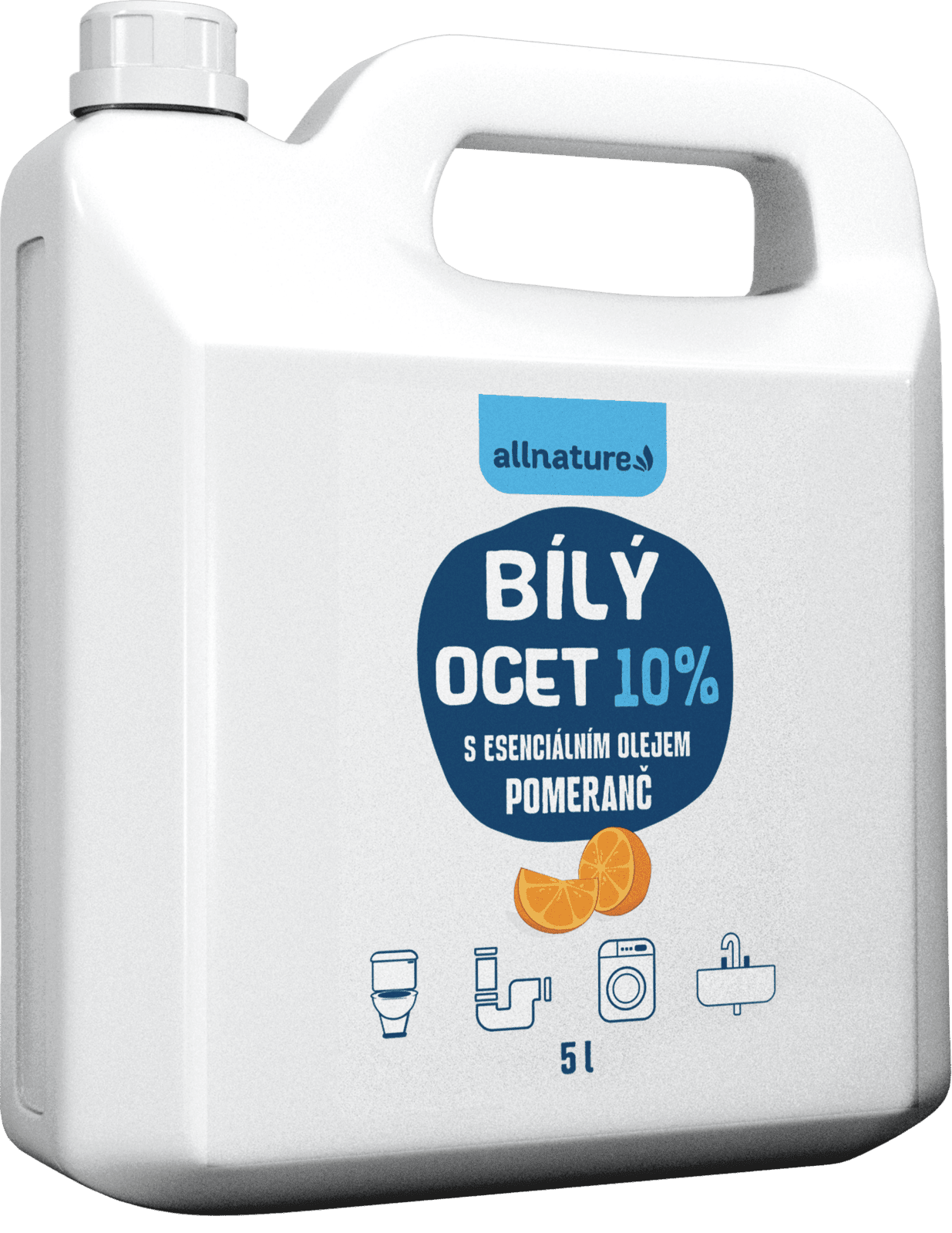 ALLNATURE Biely ocot 10 % s vôňou pomaranča 5000 ml