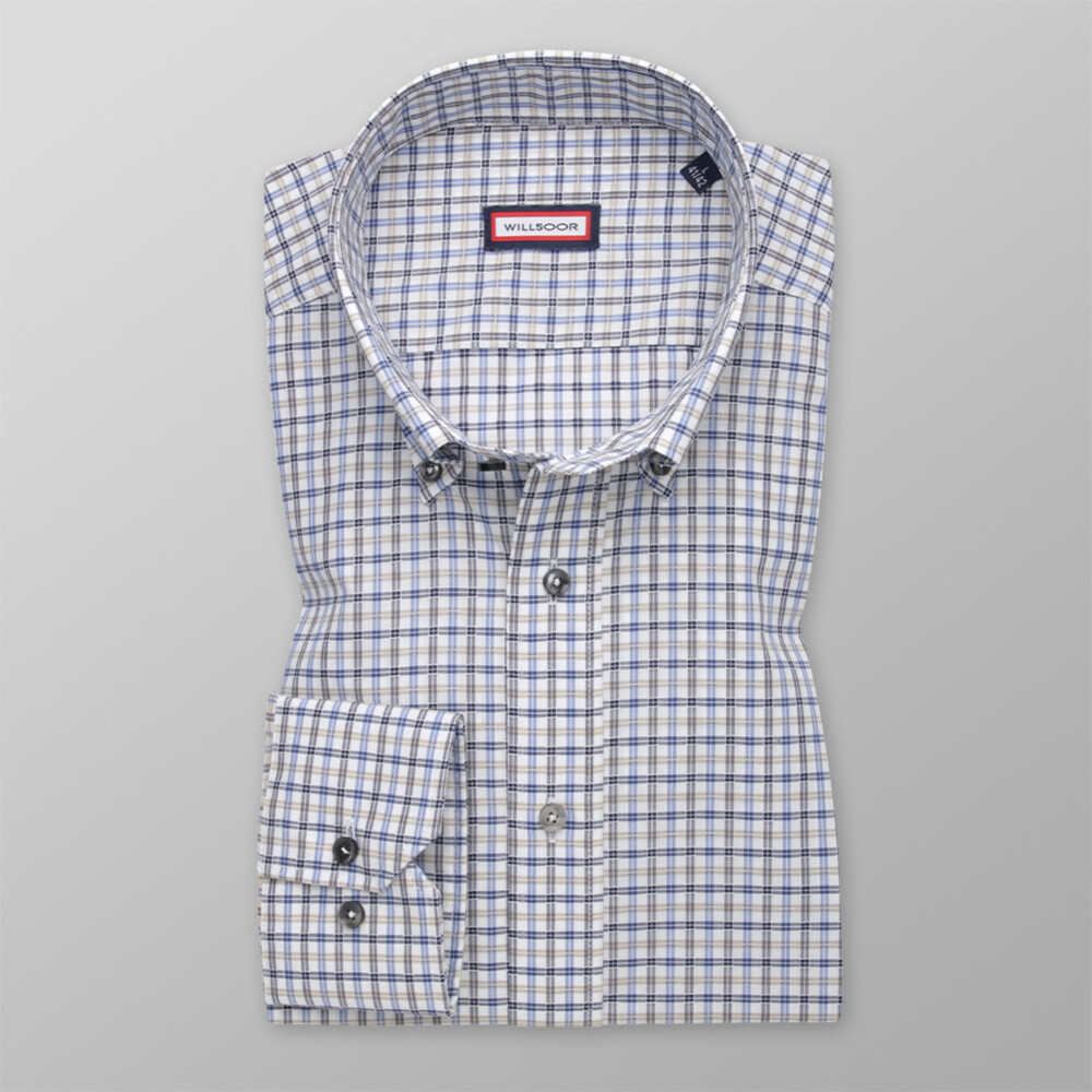 Pánska košeľa Slim Fit s károvaným vzorom 12322