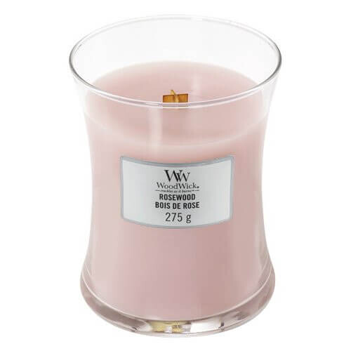 WoodWick Vonná sviečka váza Rosewood 275 g