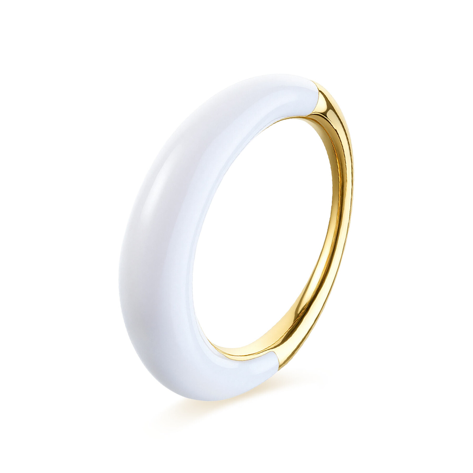 S'Agapõ Moderný pozlátený prsteň Madame SDM32 54 mm