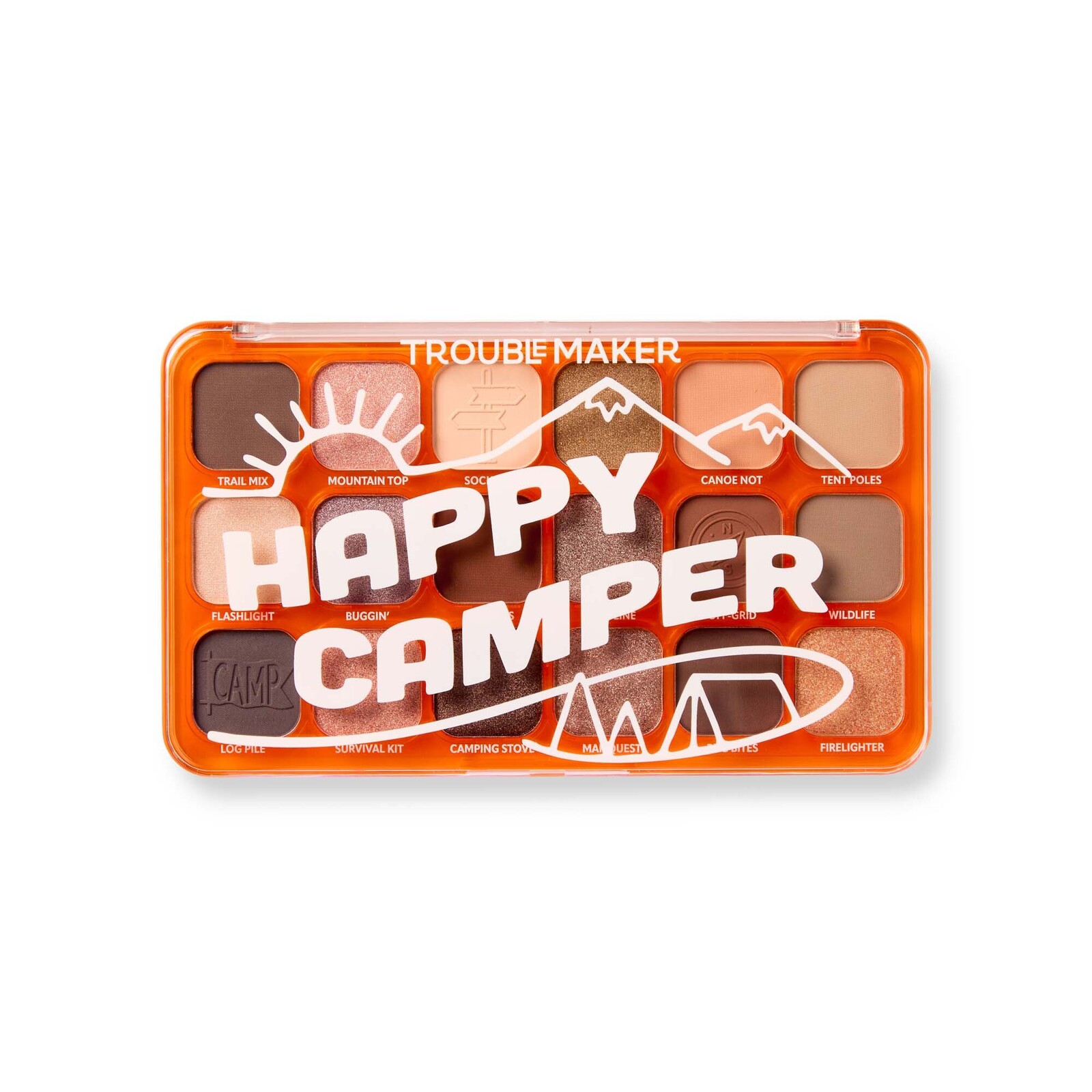 Trouble Maker Paletka očných tieňov Big Trouble Shadow Palette 27 g Happy Camper