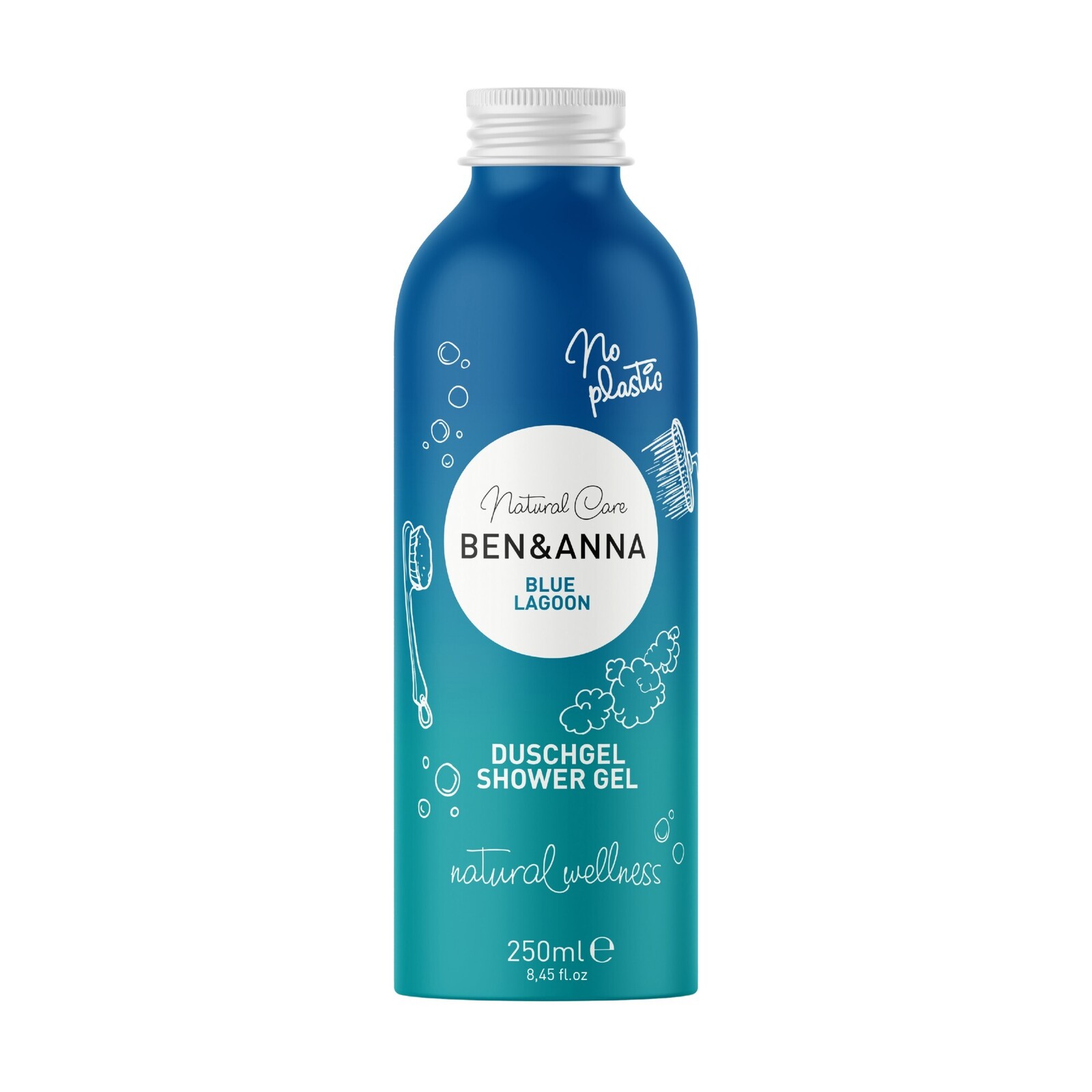 BEN & ANNA Prírodný sprchový gél Blue Lagoon Shower Gél 250 ml