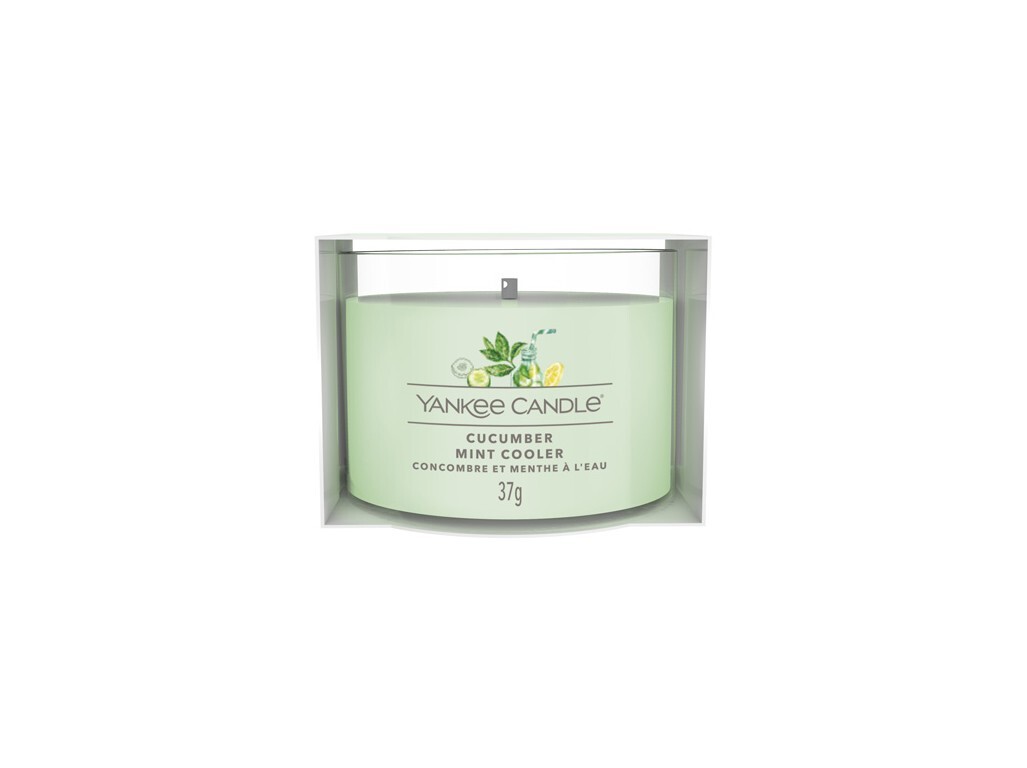Yankee Candle Votívna sviečka v skle Cucumber Mint Cooler 37 g