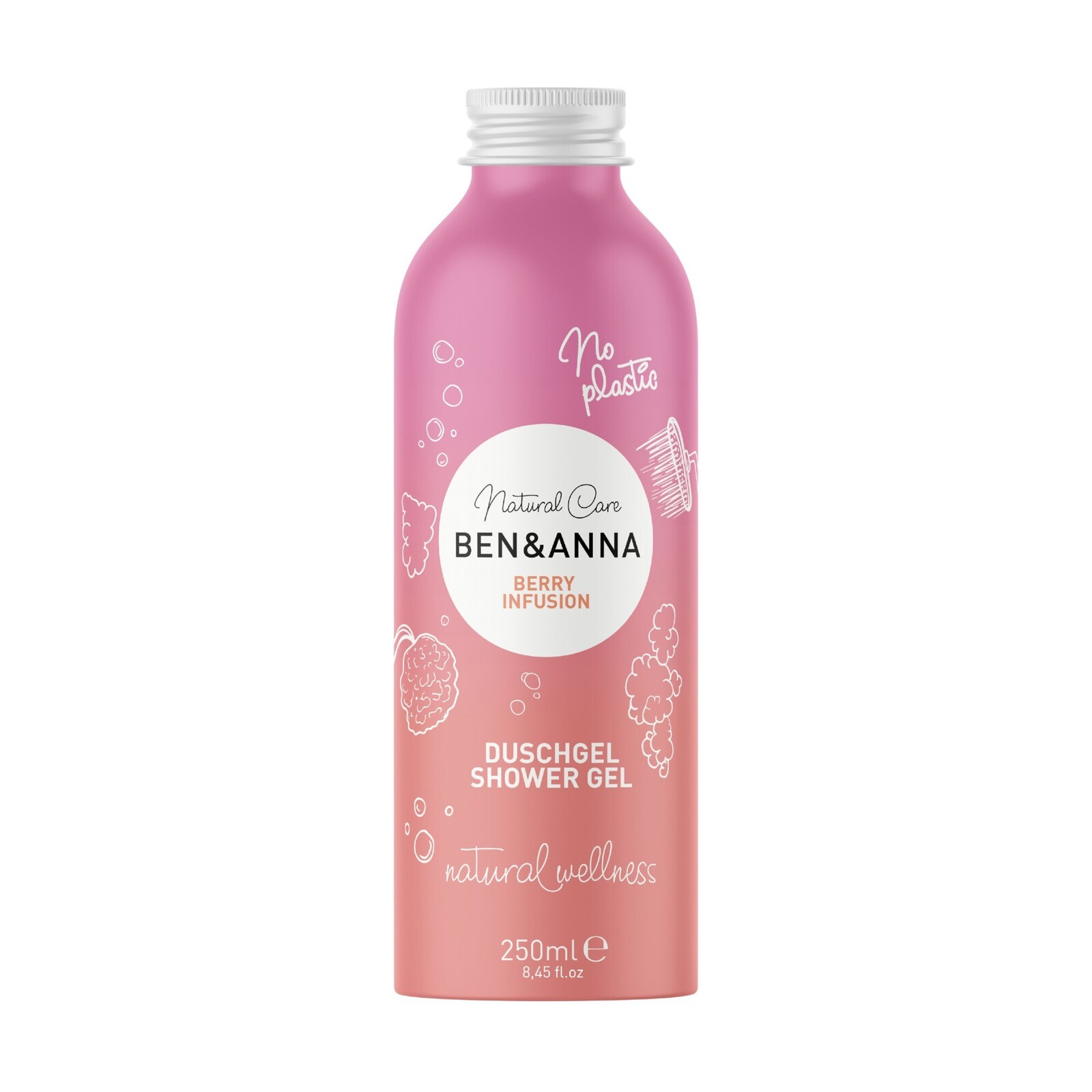 BEN & ANNA Prírodný sprchový gél Berry Infusions Shower Gél 250 ml