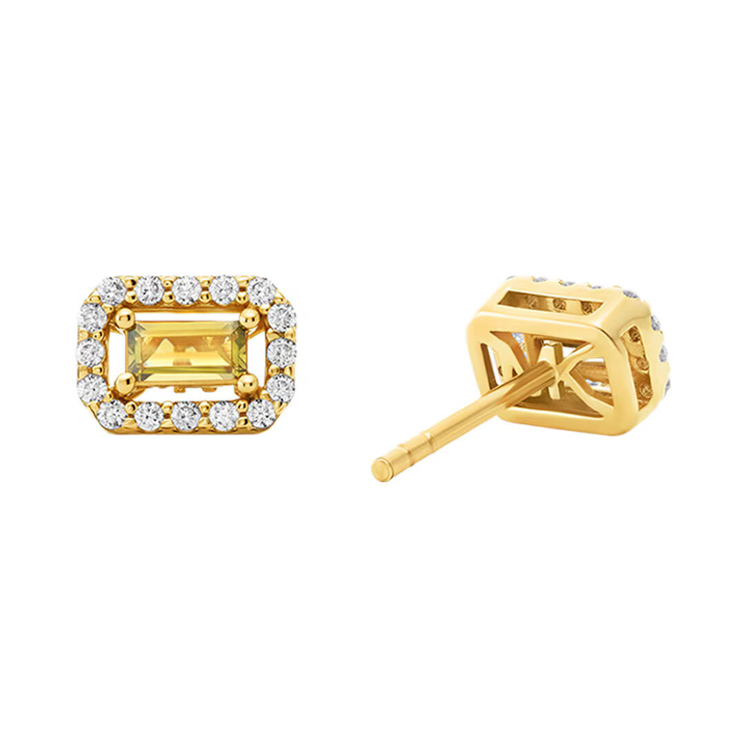 Michael Kors Pozlátené náušnice so zirkónmi Premium MKC1825710