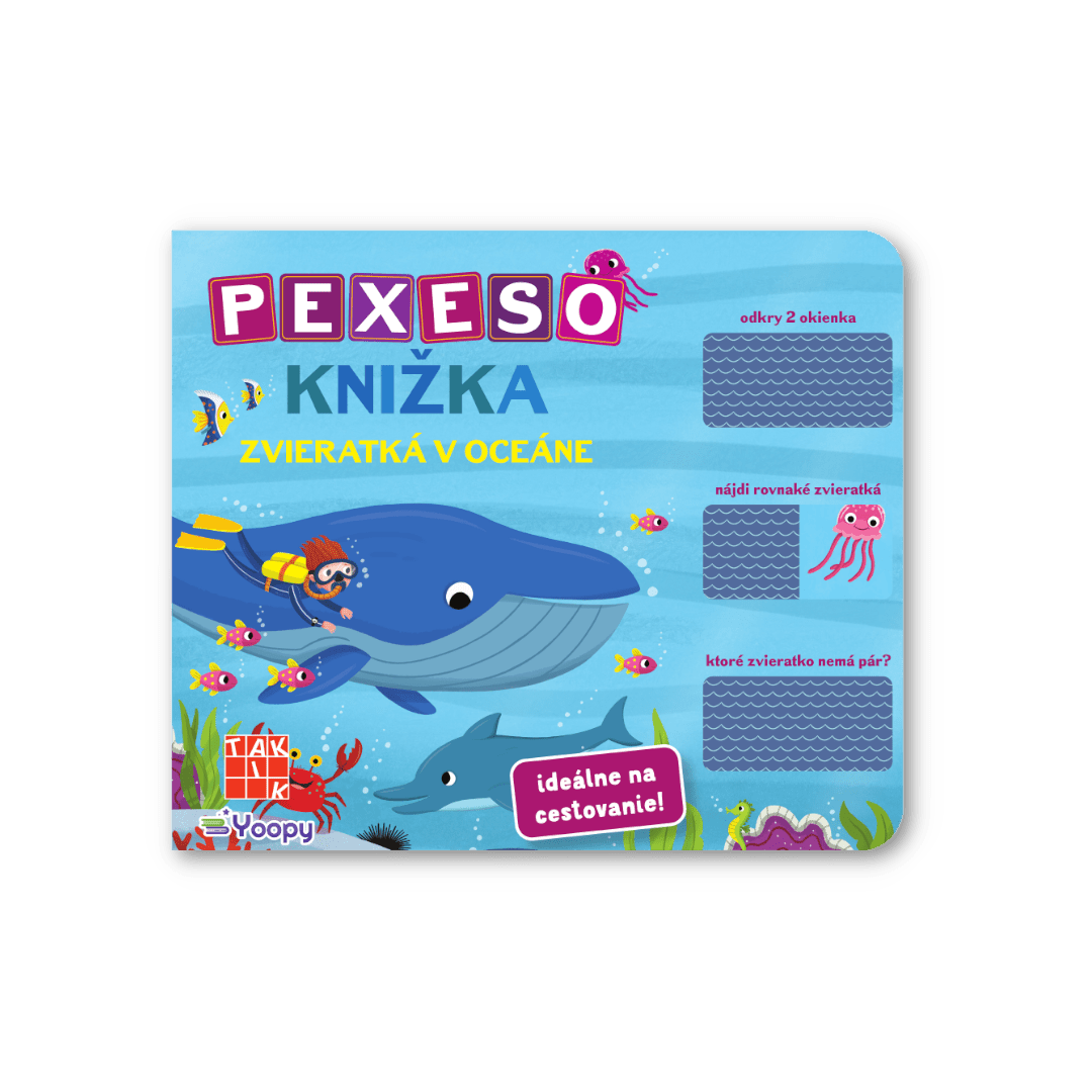 PEXESO Knižka: Zvieratká v oceáne