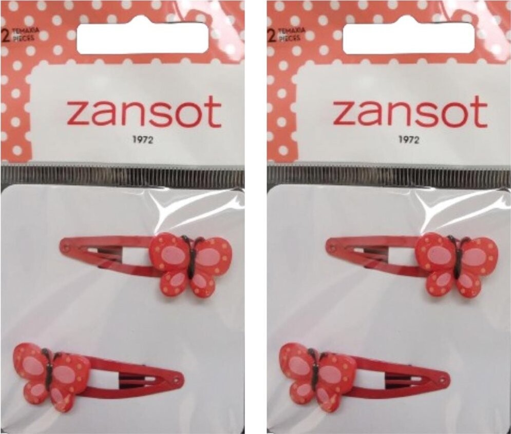 Zansot Detská Sponka motýľ, červená