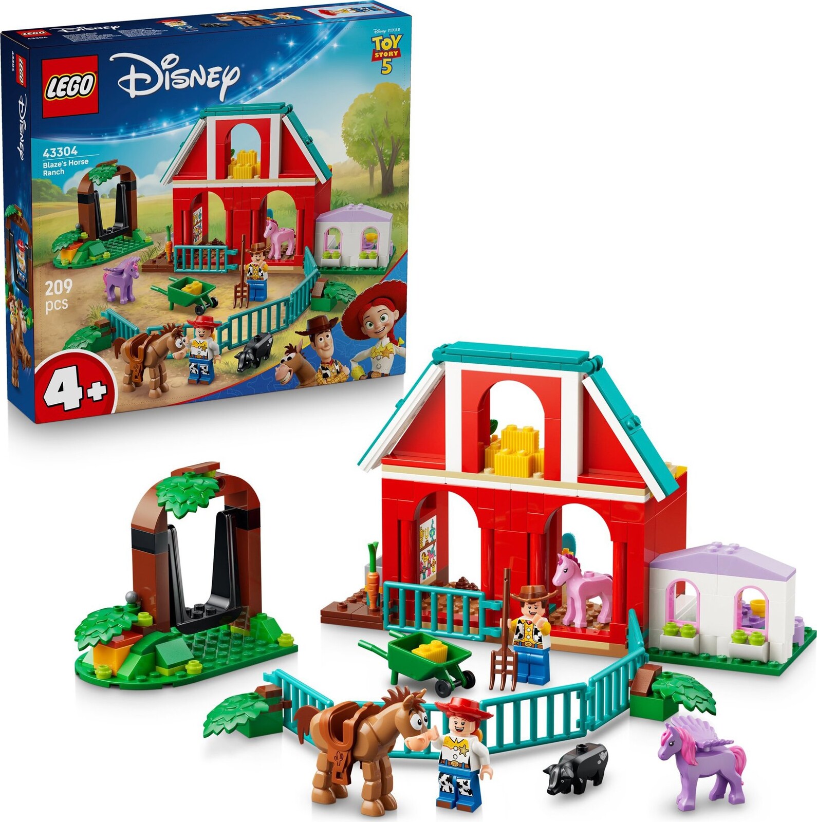 LEGO® Disney Pixar 43304 Blazeov konský ranč