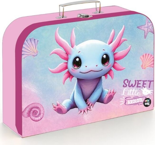 Oxybag Kufrík lamino 34 cm PREMIUM LIGHT Axolotl