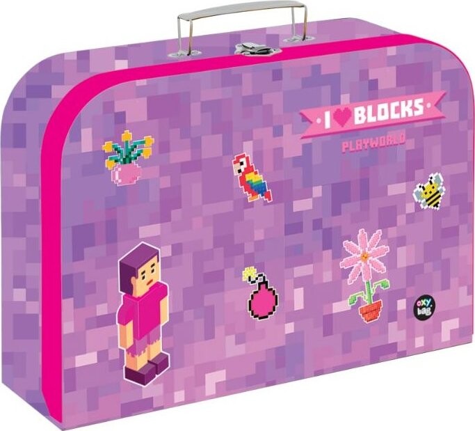 Oxybag Kufrík lamino 34 cm PREMIUM Playworld Girl