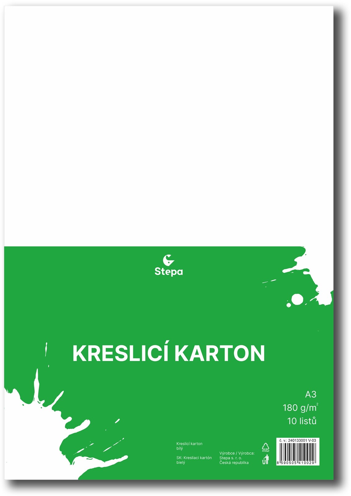 STEPA, kresliaci kartón A3, 10 listov