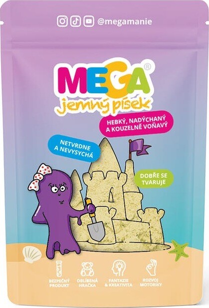 Megamánie MEGAjemný piesok žltý 90 g