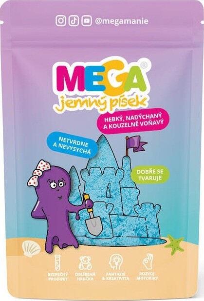 Megamánie MEGAjemný piesok modrý 90 g