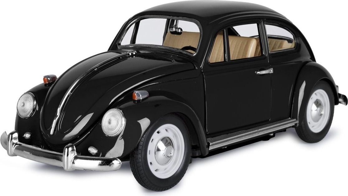 Jamara VW Beetle RC Diecast 1 : 18, čierne, 27 MHz s manuálnym otváraním dverí