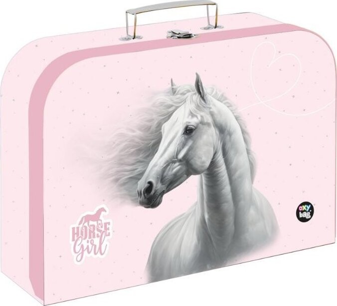 Oxybag Kufrík lamino 34 cm PREMIUM LIGHT kôň romantic