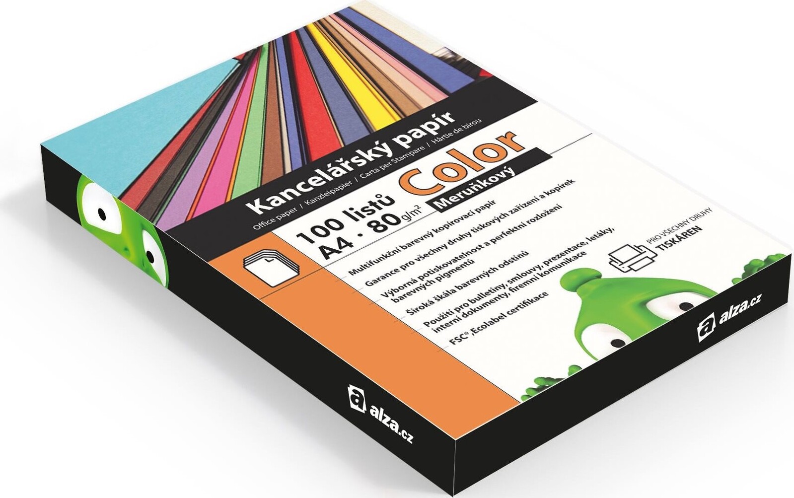 Alza Color A4 marhuľový 80g 100 listov