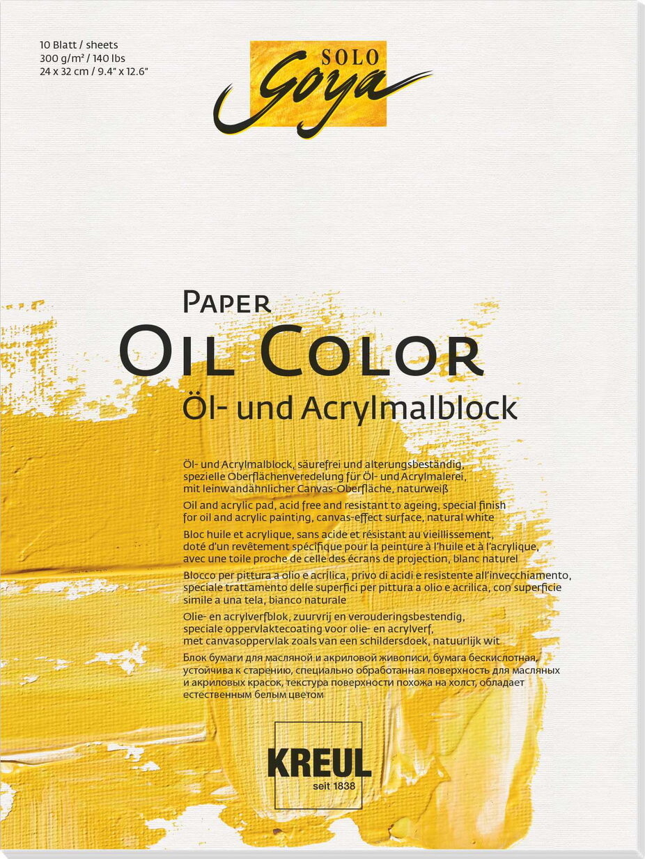 KREUL na akryl, olejomaľbu, 24 × 32 cm, 300 g, 10 listov