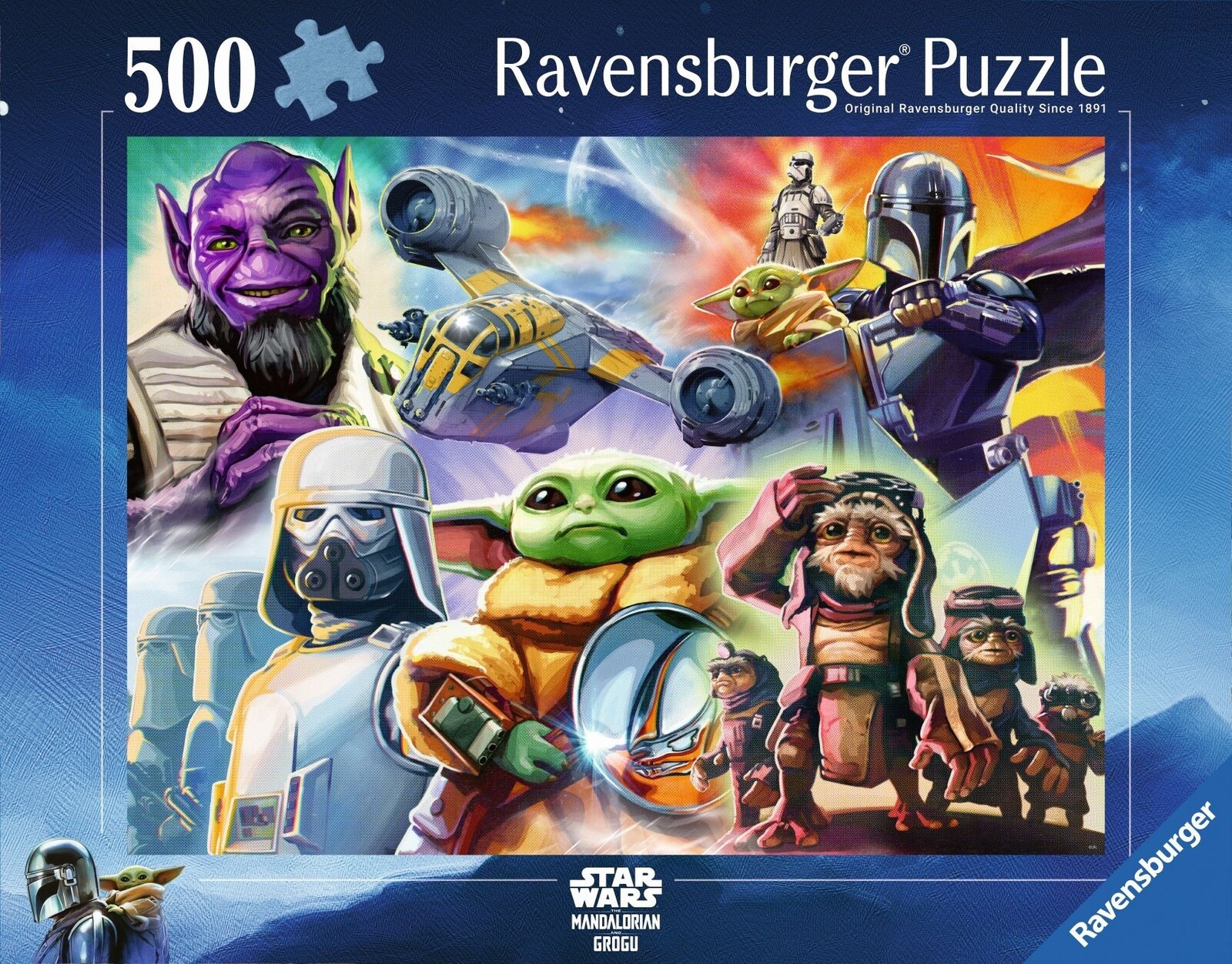 Ravensburger 120018124 Star Wars: Mandalorian a Grogu