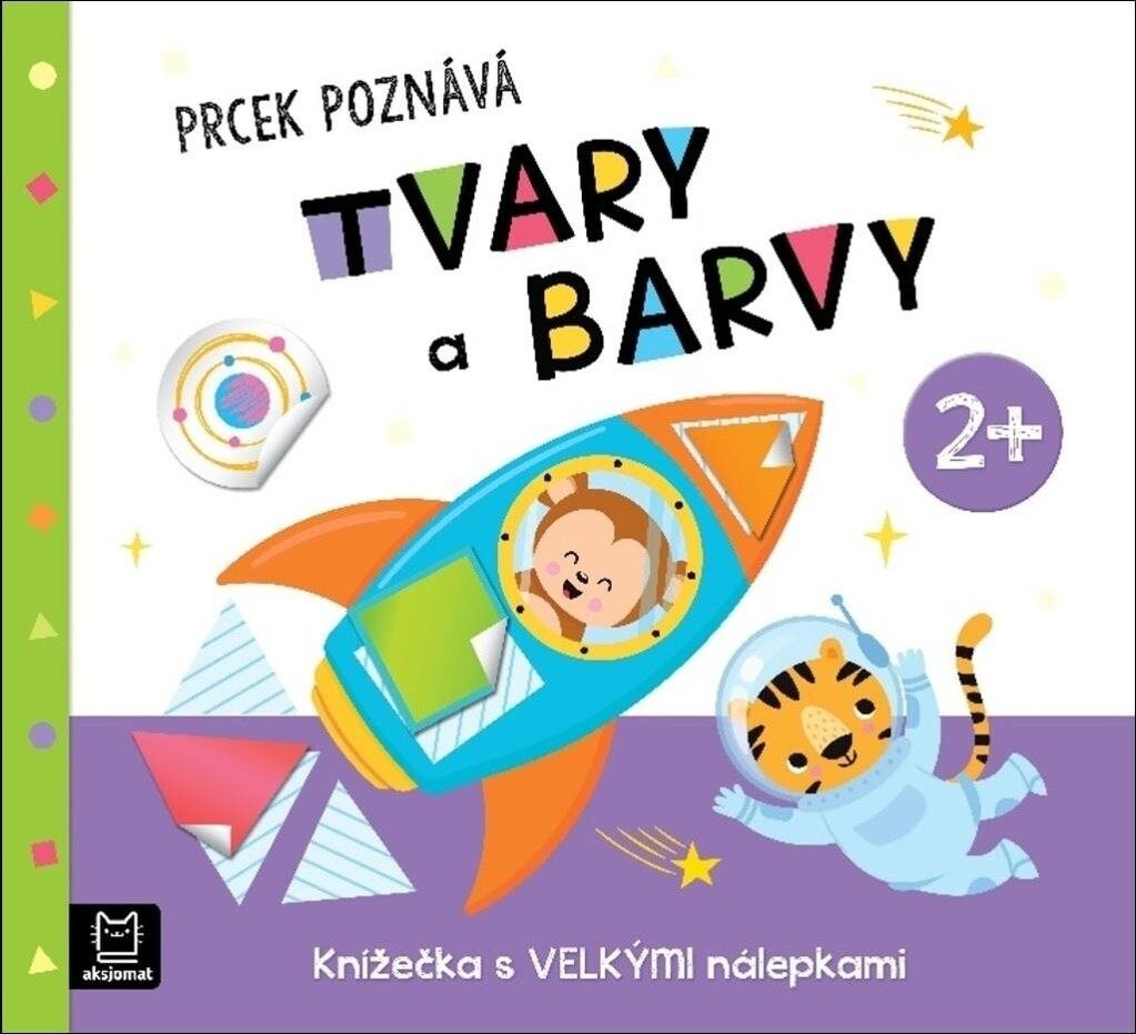 Prcek poznává tvary a barvy 2+: Knížečka s velkými nálepkami