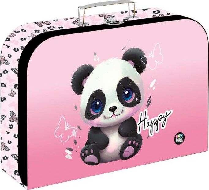 Oxybag Kufrík lamino 34 cm PREMIUM Panda