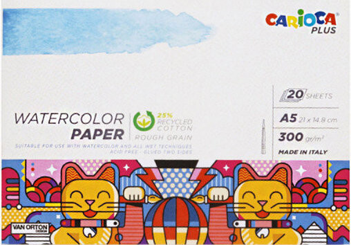 CARIOCA Plus akvarelový A5, 20 listov, 300 g/m2