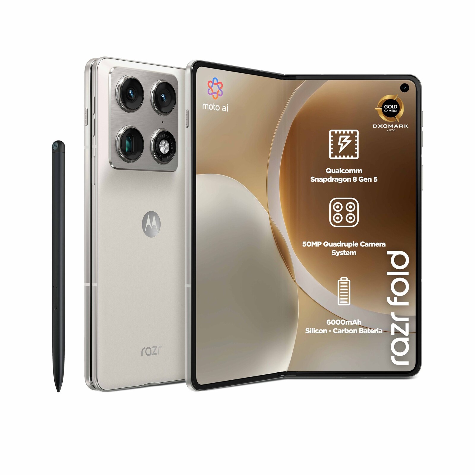 Motorola Razr Fold 16 GB/512 GB Pantone Lily White