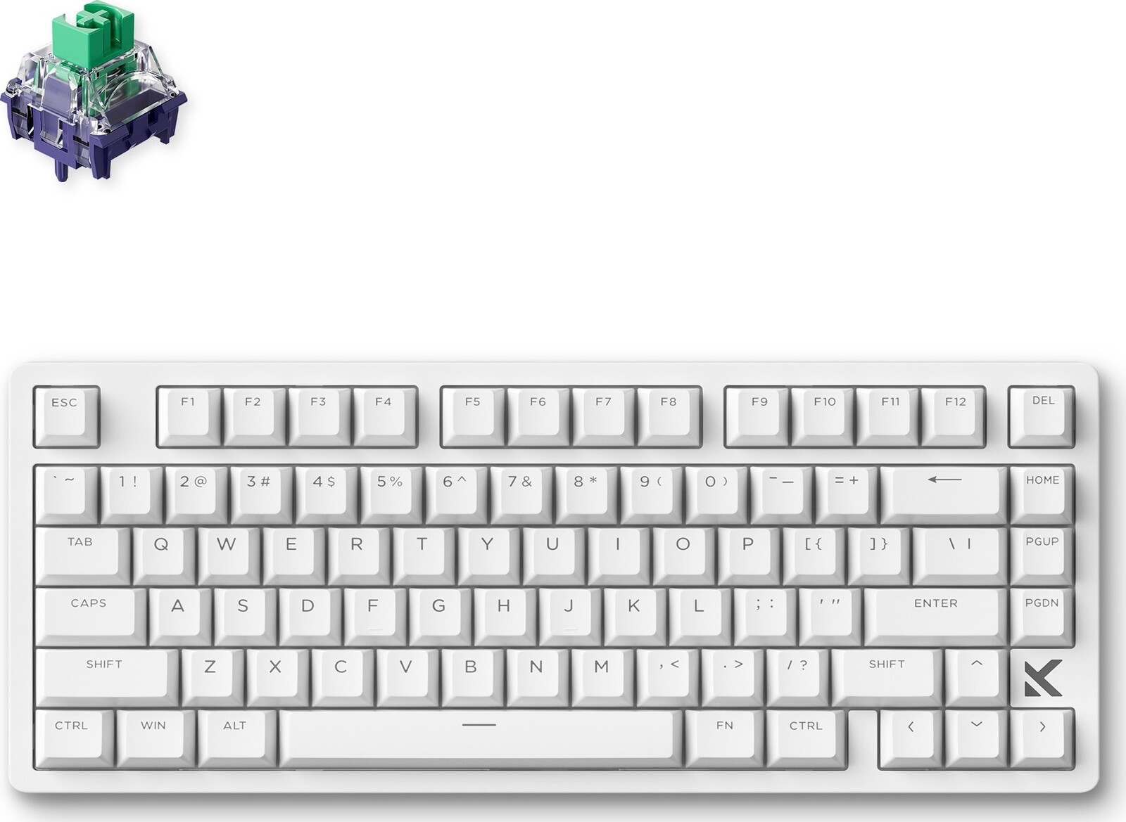 MCHOSE Jet 75 Hall Effect Kailh Magnetic God Switch – White