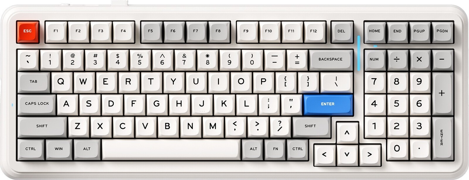 MCHOSE K99 V2 Wireless Mechanical Icy Creamsicle Switch – Retro White