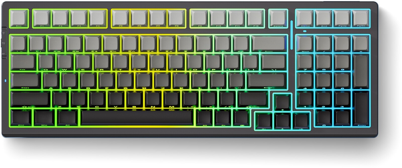 MCHOSE G98 Pro Wireless Mechanical Flame Orange Switch – Black