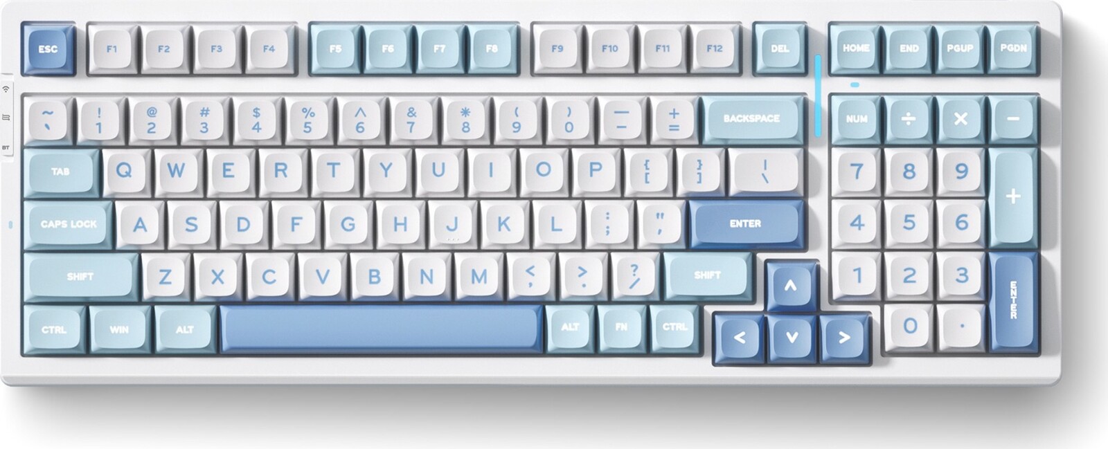 MCHOSE G98 Pro Wireless Mechanical Flame Orange Switch – Blue