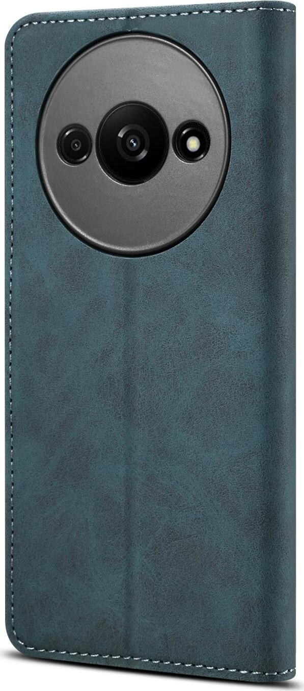 Lenuo Leather flipové puzdro na Xiaomi Redmi A3, modrá
