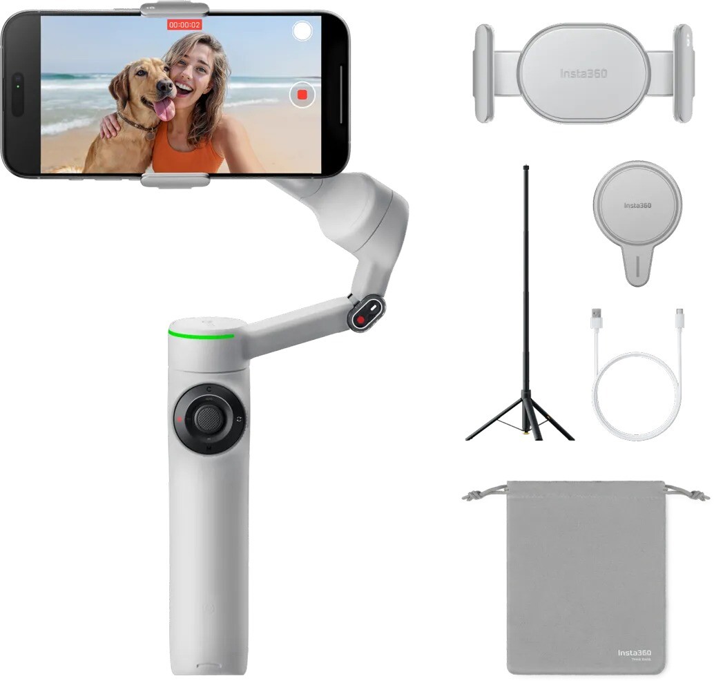 Insta360 Flow 2 Pre AI Tracker Bundle/ Stone Gray