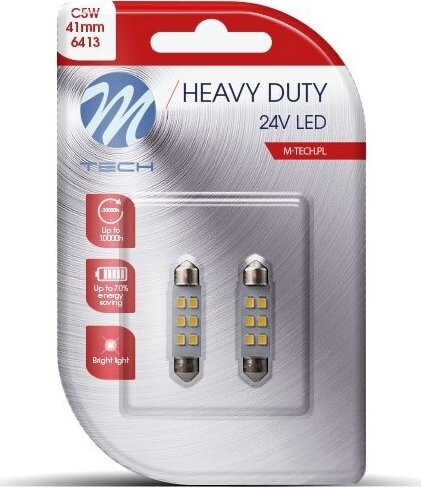 M-Tech C5W 36 mm 12 LED CANBUS biele 2 ks