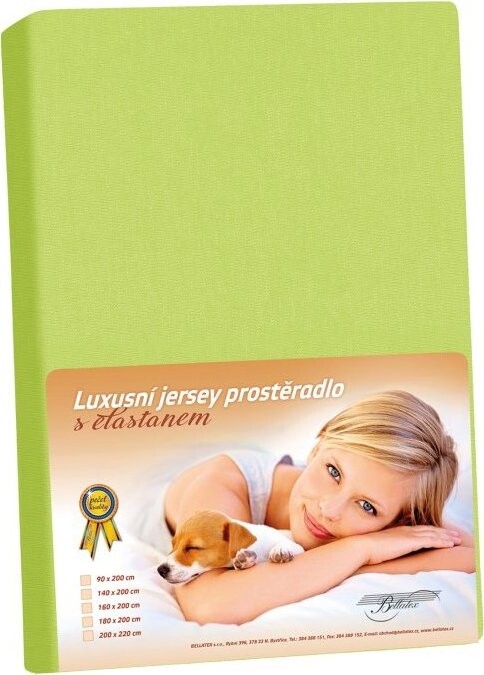 BELLATEX KL5 Jersey s elastanom 200 cm × 220 cm 338 jarná zeleň