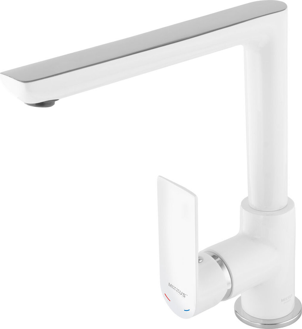 MIXXUS Dřezová baterie PREMIUM ALEX 018 (NUT), bílý - chrom