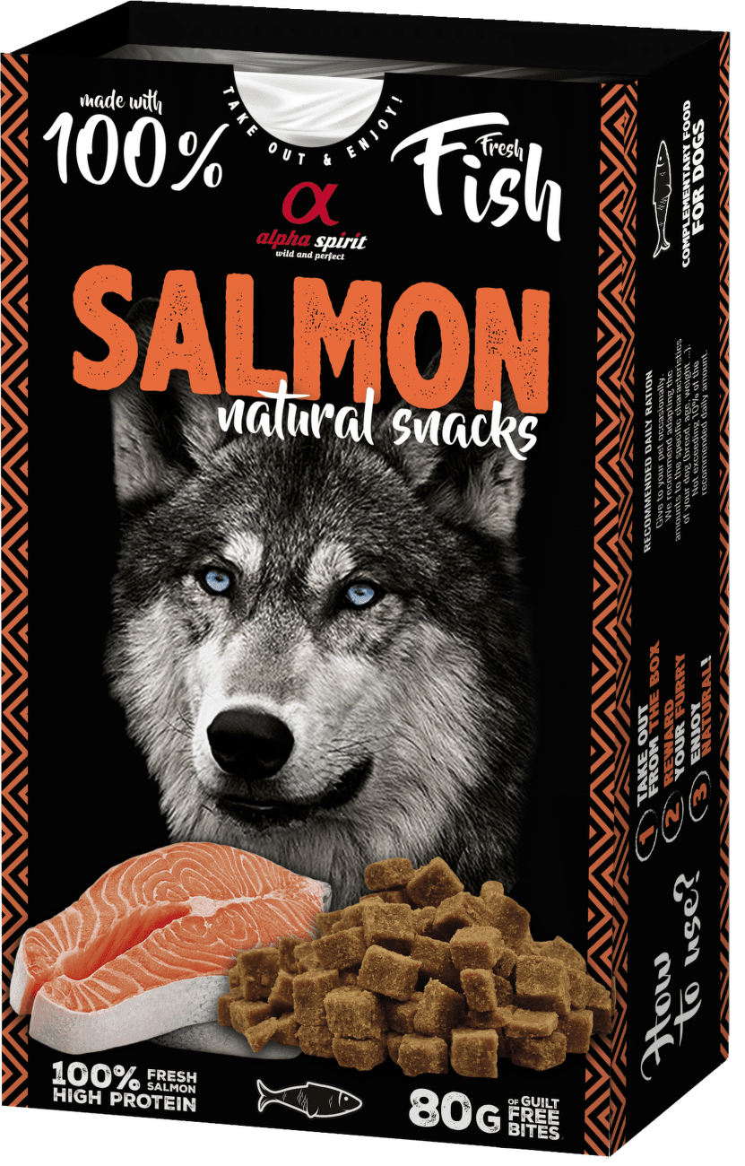 Alpha Spirit Dog Naturals Losos 80g