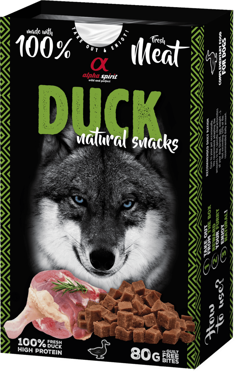 Alpha Spirit Dog Naturals Duck 80g