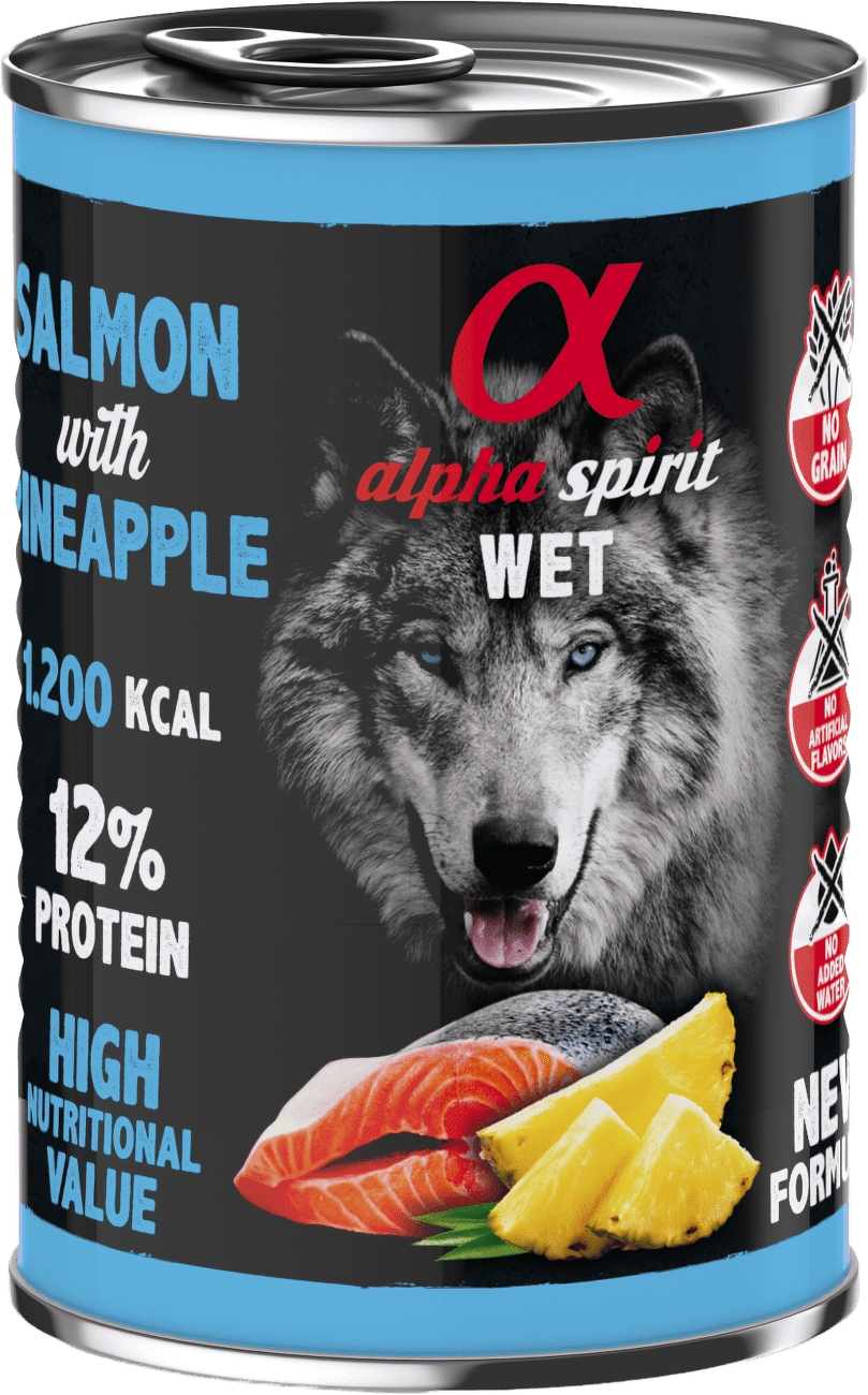 Alpha Spirit Dog Salmon & Pineapple 400g