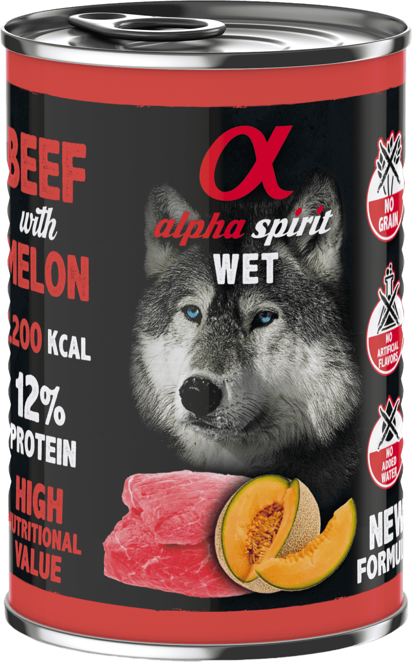 Alpha Spirit Dog Beef & Melon 400g