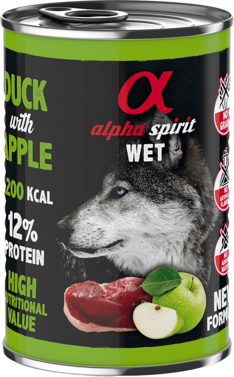 Alpha Spirit Dog Duck & Green Apple 400g